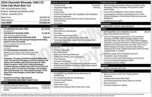 2023 Chevrolet Silverado 1500 LTZ