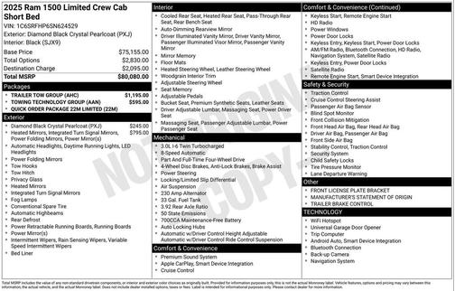 2025 RAM 1500 Limited
