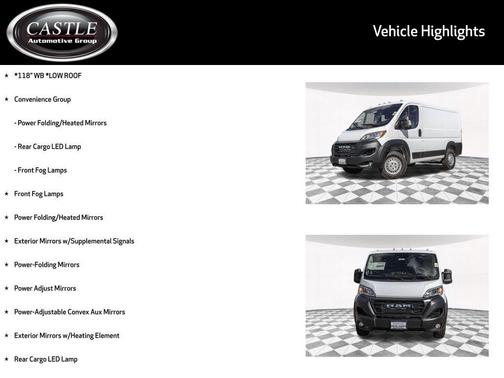 2026 RAM ProMaster 1500 Low Roof