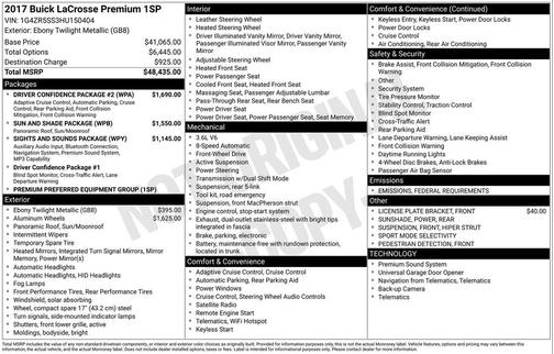 2017 Buick LaCrosse Premium