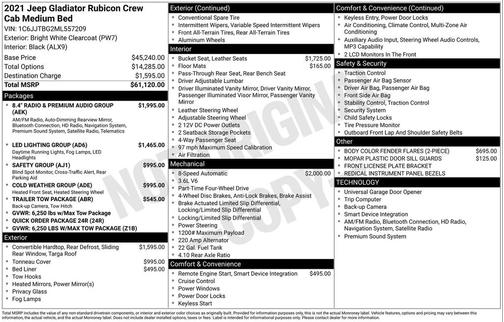 2021 Jeep Gladiator Rubicon