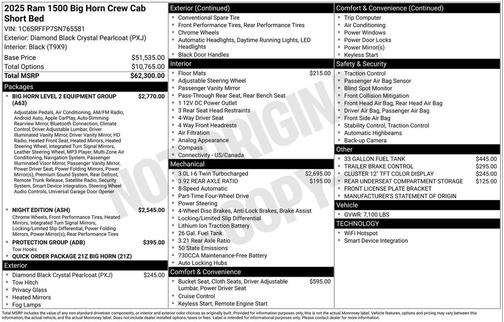 2025 RAM 1500 Big Horn/Lone Star