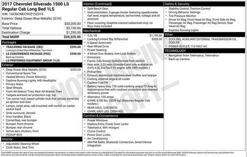 2017 Chevrolet Silverado 1500 LS