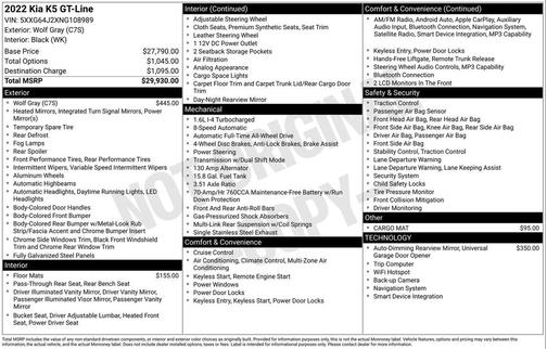 2022 Kia K5 GT-Line