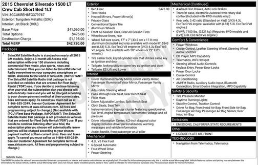 2015 Chevrolet Silverado 1500 1LT