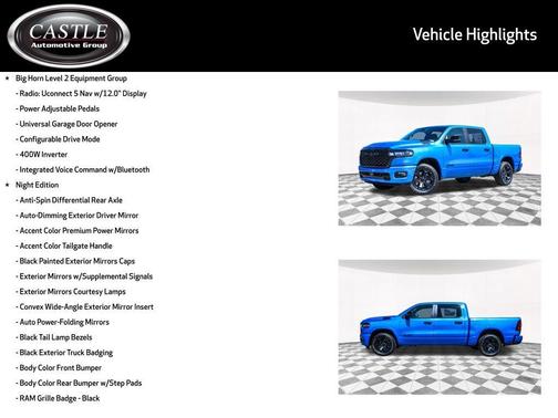 2025 RAM 1500 Big Horn/Lone Star