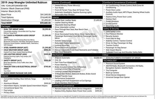2019 Jeep Wrangler Unlimited Rubicon