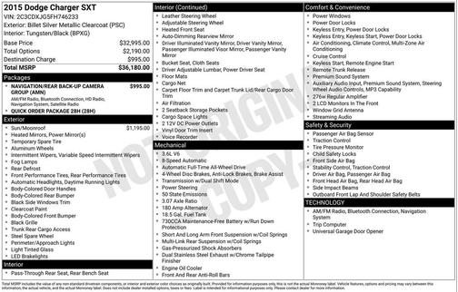 2015 Dodge Charger SXT