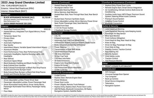 2023 Jeep Grand Cherokee Limited