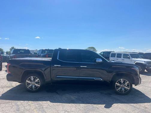 Midnight Black Metallic 2022 Toyota Tundra Hybrid Capstone