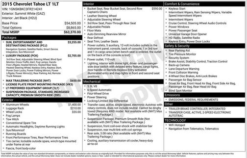 2015 Chevrolet Tahoe LT