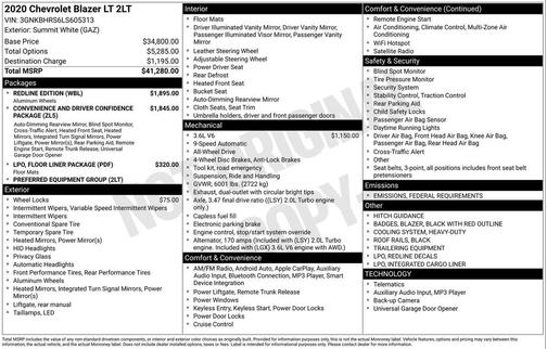 2020 Chevrolet Blazer 2LT