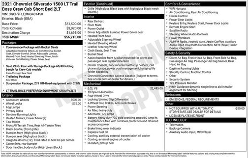 2021 Chevrolet Silverado 1500 LT Trail Boss