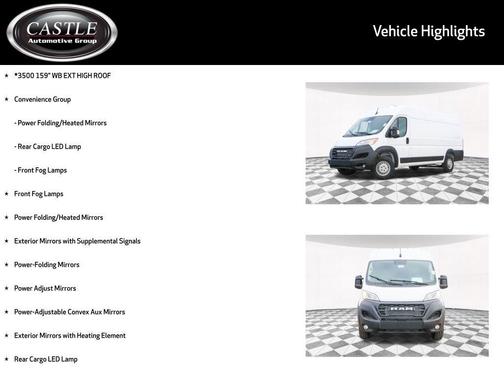 2026 RAM ProMaster 3500 High Roof