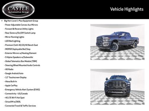 2025 RAM 2500 Big Horn Crew Cab 4x4 6'4' Box