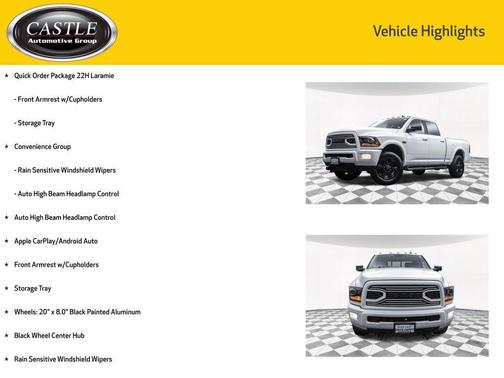 2018 RAM 2500 Laramie Crew Cab 4x4 6'4' Box