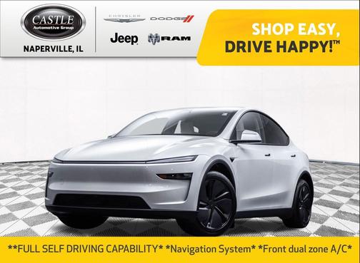 Pearl White Multi-Coat 2026 Tesla Model Y Long Range Launch Series
