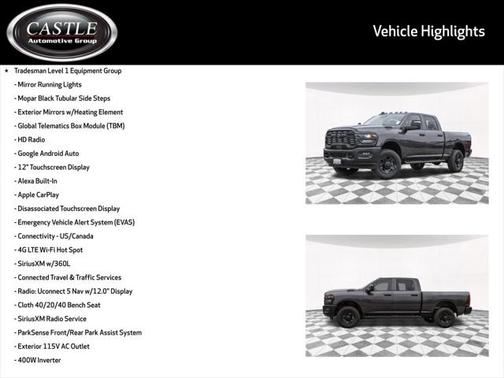 2025 RAM 2500 Tradesman Crew Cab 4x4 6'4' Box