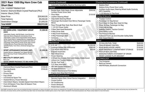 2021 RAM 1500 Big Horn/Lone Star