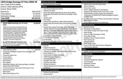 2026 Dodge Durango GT Plus