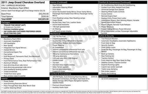 2011 Jeep Grand Cherokee Overland