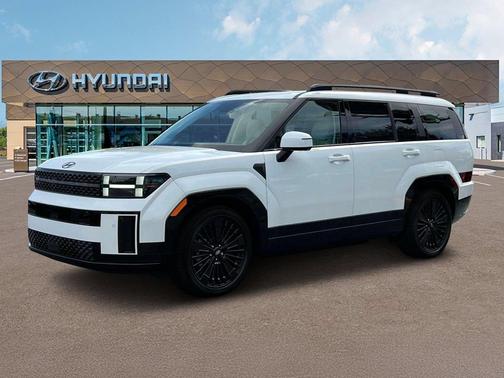 White 2025 Hyundai SANTA FE HEV Calligraphy