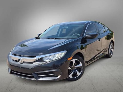 Black 2016 Honda Civic LX