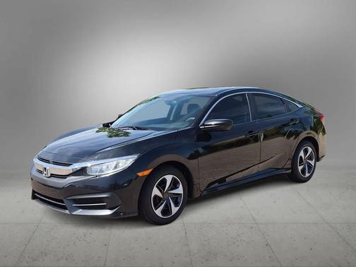 Black 2016 Honda Civic LX
