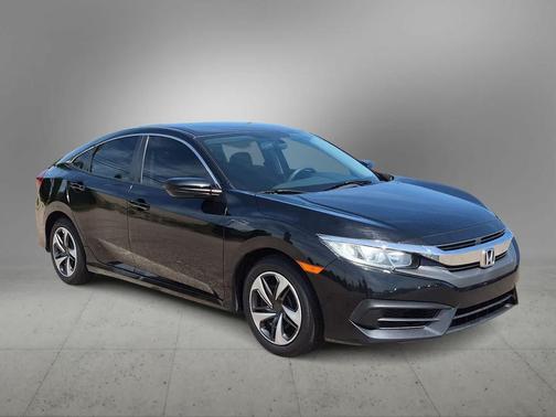 Black 2016 Honda Civic LX