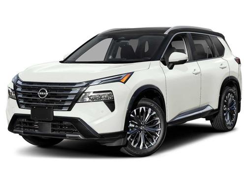 Everest White Pearl/Super Black 2026 Nissan Rogue Platinum