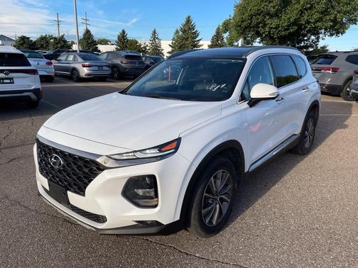 Quartz White 2020 Hyundai SANTA FE Luxury