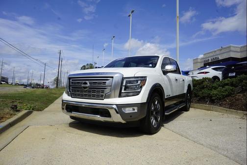 Pearl White 2021 Nissan Titan Platinum Reserve