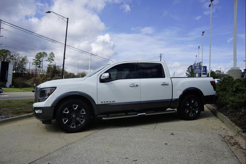 Pearl White 2021 Nissan Titan Platinum Reserve