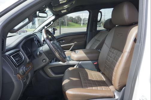 Pearl White 2021 Nissan Titan Platinum Reserve