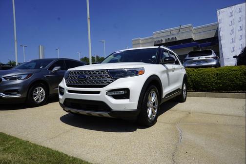 Star White Metallic Tri-Coat 2021 Ford Explorer Limited