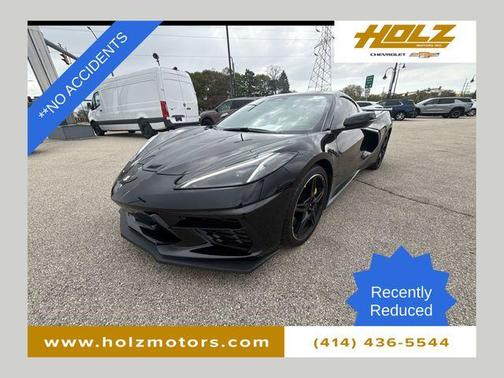 Black 2025 Chevrolet Corvette Stingray w/3LT