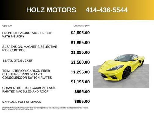 2023 Chevrolet Corvette Stingray w/2LT