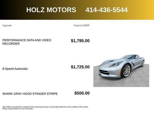 2016 Chevrolet Corvette Stingray Z51