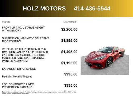 2022 Chevrolet Corvette Stingray w/2LT