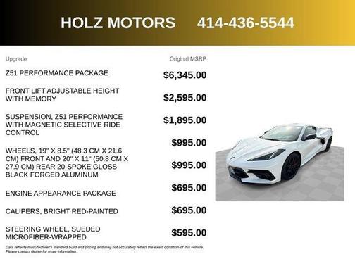 2023 Chevrolet Corvette Stingray w/3LT