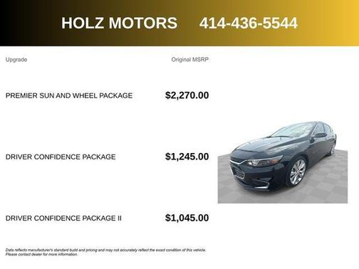Mosaic Black Metallic 2018 Chevrolet Malibu Premier