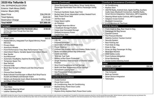 2020 Kia Telluride S