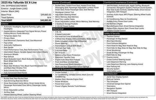 2025 Kia Telluride SX X-Line