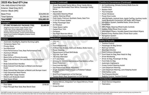 2025 Kia Soul GT-Line 2.0L