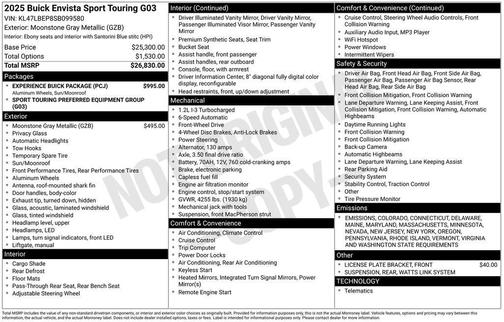 2025 Buick Envista Sport Touring