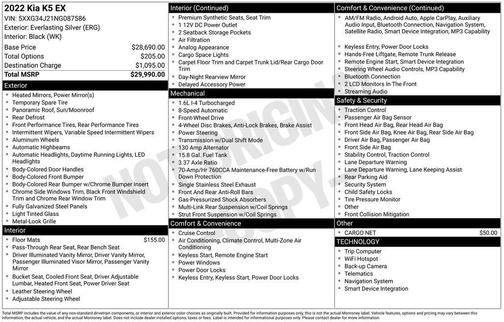 2022 Kia K5 EX