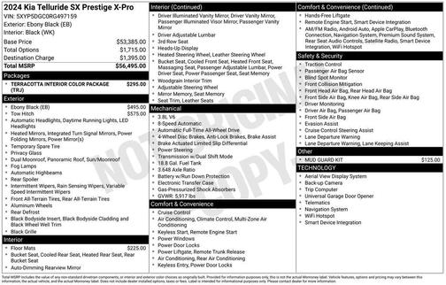 2024 Kia Telluride SX-Prestige X-Pro