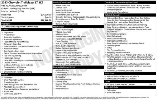 2023 Chevrolet Trailblazer LT