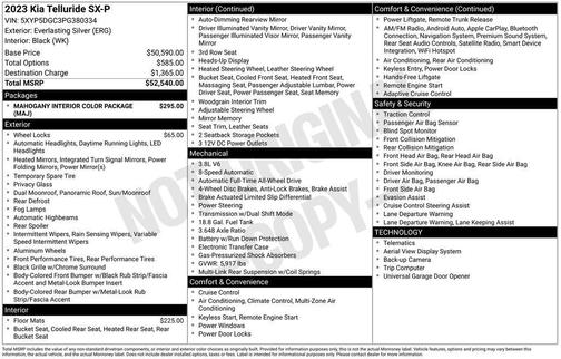 2023 Kia Telluride SX-Prestige
