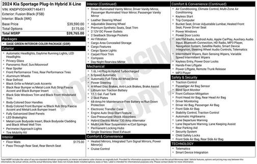 2024 Kia Sportage Plug-In Hybrid X-Line